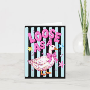 Grappig los als een gans zomer vibes dwaas gans kaart
