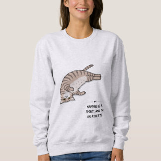 Grappig Lui Kat T-Shirt – “Ik ben niet lui, ik ben