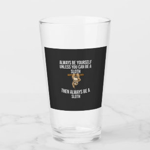 Grappig luiaard cadeau voor vrouwen meisjes jongen glas
