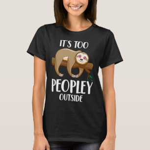 Grappig luiaard introvert dier het is ook t-shirt