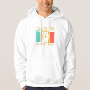 Grappig luiaard ontwerp voor luiaard liefhebbers m hoodie