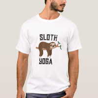 Grappig Luiaard Yoga T-Shirt - Uniek Dierlijke Yog