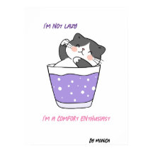 Grappig luie kat sarcastische Humor meme aangepast