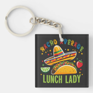 Grappig Lunch Lady Cinco De Mayo Tacos Mexicaans e Sleutelhanger