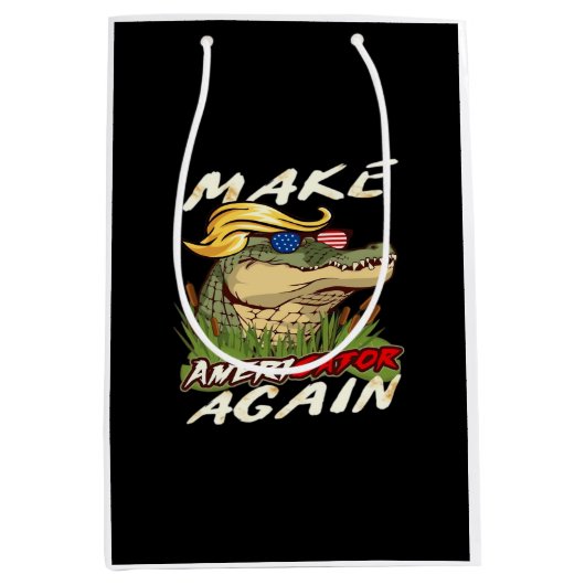 Grappig Maak Amerigator Weer Donald Parodie Amerik Medium Cadeauzakje (Voorkant)