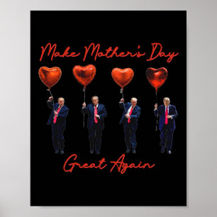 Grappig Maak Moederdag Geweldig Again Trump Rode H Poster