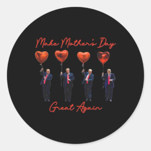 Grappig Maak Moederdag weer geweldig Trump Rood Ho Ronde Sticker