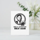 Grappig Maak St. Patrick's Day weer geweldig Briefkaart (Staand voorkant)