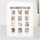 Grappig magazine 1e verjaardag uitnodiging (Achterkant)