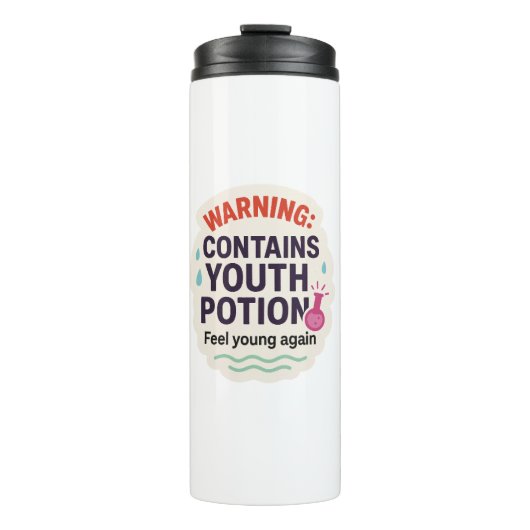 Grappig Magisch Elixir Ontwerp Thermosbeker (Voorkant)