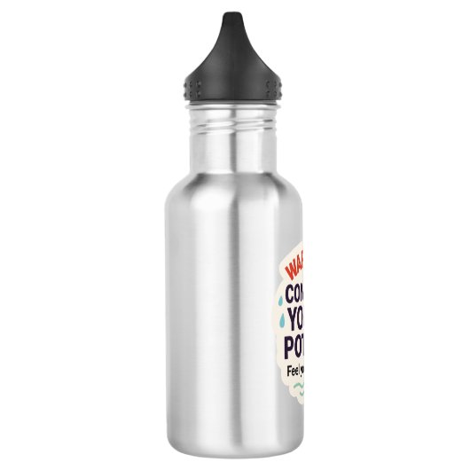 Grappig Magisch Elixir Ontwerp Waterfles (Links)