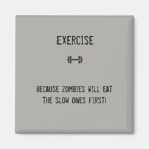Grappig magneet voor fitnessliefhebbers!
