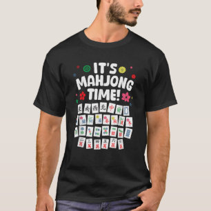 Grappig Mahjong ontwerp voor mannen Vrouwen Mah Jo T-shirt