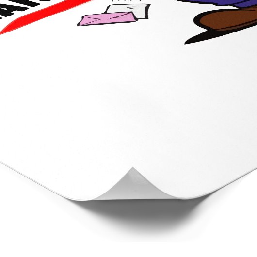 Grappig Mailman Design - Vertrouw me, ik ben een M Poster (Hoek)