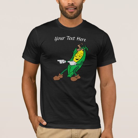 Grappig Maïs Cartoon ontwerp T-shirt (Voorkant)