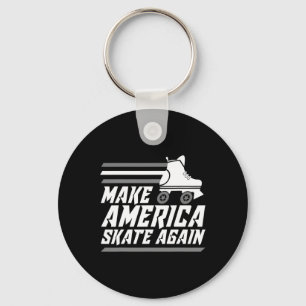 Grappig Make America Skate Again Geschenk Roller S Sleutelhanger