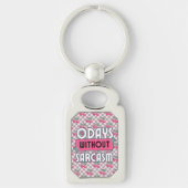 Grappig mam 0 dagen zonder sarcasme Sleutelhanger (Voorkant)