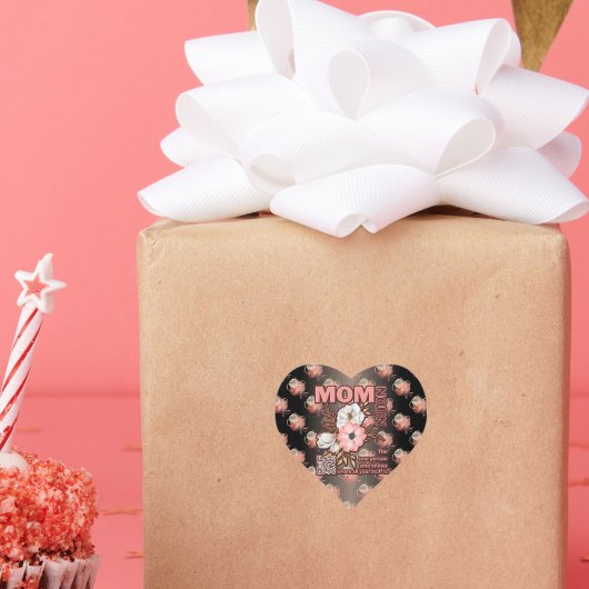 Grappig mam citaat overal afdrukken hart sticker