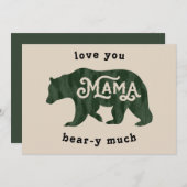 Grappig Mama Beer Moederdag Feestdagenkaart (Voorkant / Achterkant)