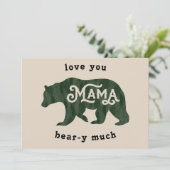 Grappig Mama Beer Moederdag Feestdagenkaart (Staand voorkant)