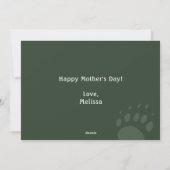 Grappig Mama Beer Moederdag Feestdagenkaart (Achterkant)