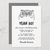 Grappig man 30e verjaardag kaart (Voorkant / Achterkant)