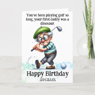 ** Grappig Man AP94 Oudste Golfer Verjaardag Kaart