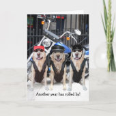 Grappig Mannelijk Biker Lab Kaart (Voorkant)