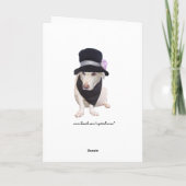 grappig mannelijk familielid kaart (Achterkant)