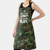 Grappig Mannelijke Camouflage Schort (Insitu)