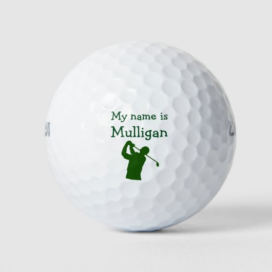 Grappig Mannen Golfballen (Voorkant)