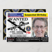 Grappig Mannen verjaardag die verdachte informatie Kaart (Voorkant / Achterkant)