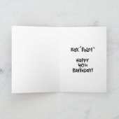 Grappig mannetje 40e verjaardag kaart (Binnen)