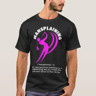 Grappig MANSPLAINING Golf T-shirt