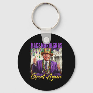Grappig Mardi Gras Donald Trump Mardi Gras Amerika Sleutelhanger