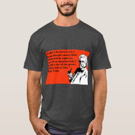 Grappig Mark Twain Quote T shirt