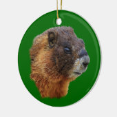 grappig marmot keramisch ornament (Links)