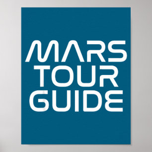 Grappig Mars verjaardagscadeau heren dames grap ci Poster