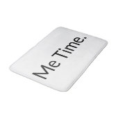 Grappig me Time Quote White Black Typography  Badmat (Gekanteld)