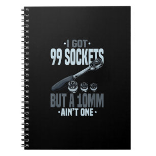 Grappig mechanisch cadeau voor een automonteur notitieboek