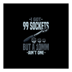 Grappig mechanisch cadeau voor een automonteur perfect poster