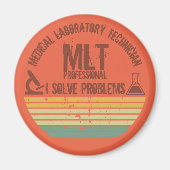 Grappig medisch lab tech mlt  zonsondergang magneet (Voorkant)