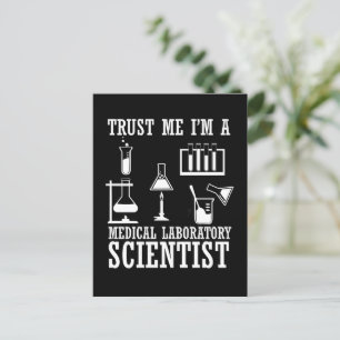 Grappig medisch lab tech scientist humor laborator briefkaart