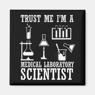 Grappig medisch lab tech scientist humor laborator magneet