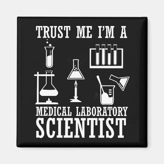 Grappig medisch lab tech scientist humor laborator magneet (Voorkant)
