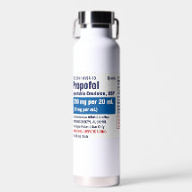 Grappig medisch Propofol-etiket