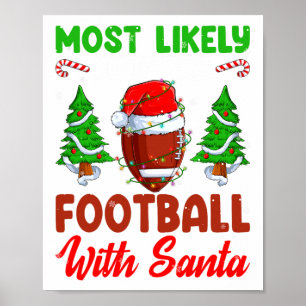 Grappig meest Waarschijnlijk Gaat Voetbal Spelen M Poster