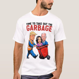 Grappig Mega Trump President 2024 Tijd om G uit te T-shirt
