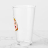 grappig meisje glas (Links)
