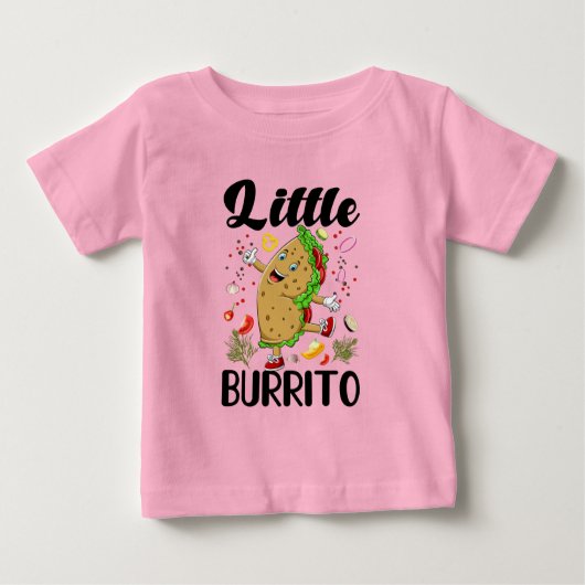 Grappig meisje kleine burrito woord kunst (Voorkant)
